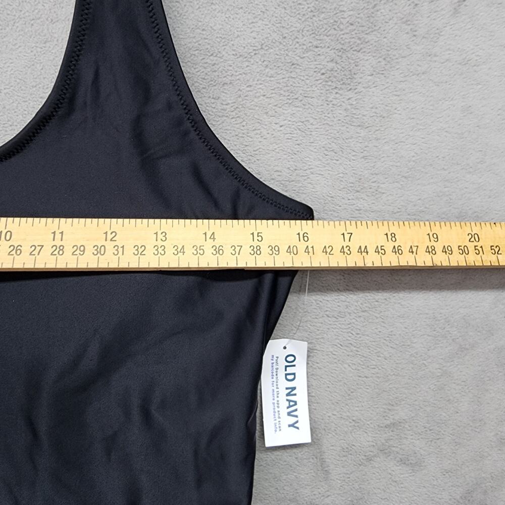 NWT Old Navy Women’s Large Black One Piece Swimsuit Classic Sporty - Picture 10 of 11